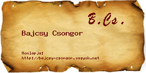 Bajcsy Csongor névjegykártya